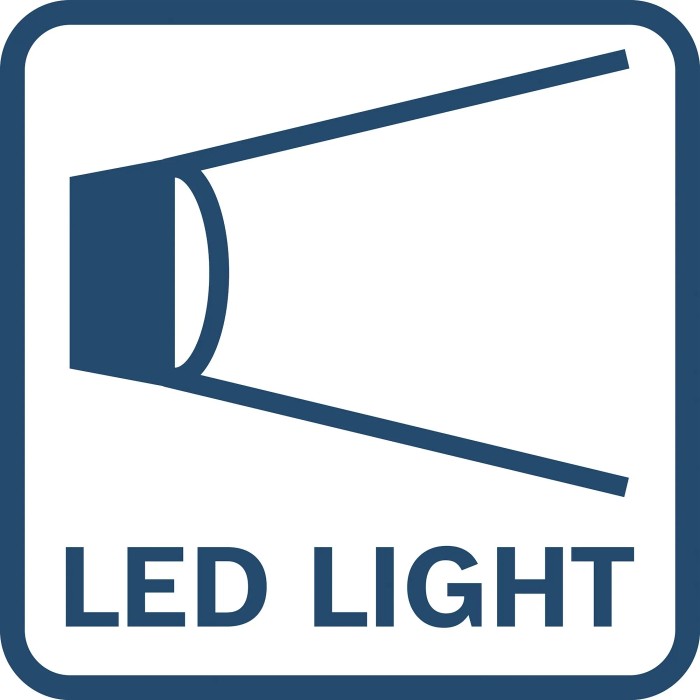 Simbolo: Luce LED per seghetto alternativo a batteria Bosch Professional GSA 18V-24