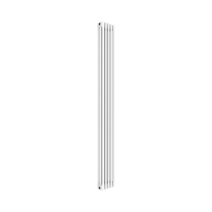 Radiatore verticale bianco t.b.t. per montaggio a parete.