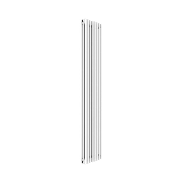 Radiatore verticale bianco t.b.t. per sistemi di riscaldamento.