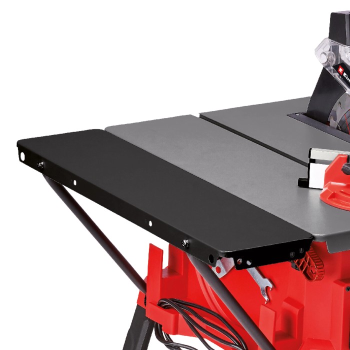 Sega circolare da banco Einhell TC-TS 254 U con estensione del tavolo per pezzi più grandi.