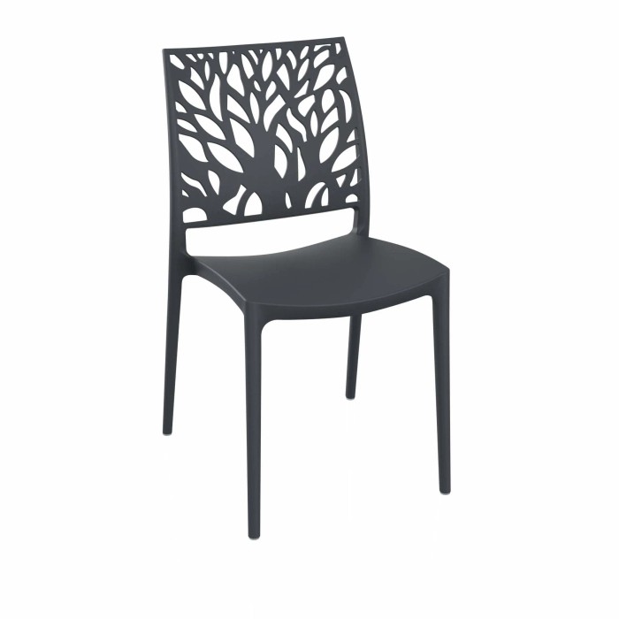 Sedia Tree 45x54x85 cm Grigio 4 pz