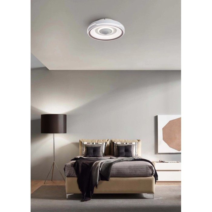 Plafoniere LED moderna t.b.t. bianca, adatta per spazi abitativi.