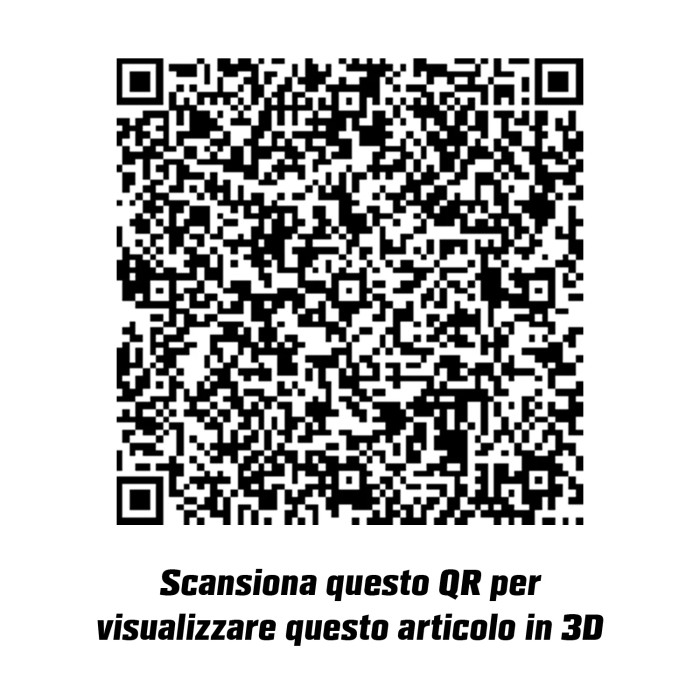 Codice QR per la visualizzazione 3D della scarpiera