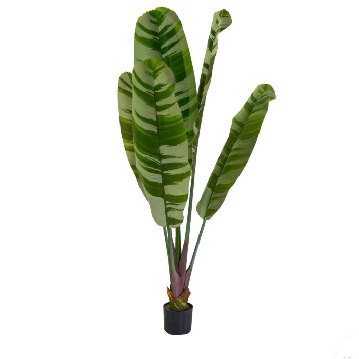 Pianta artificiale in plastica Banano h160 cm