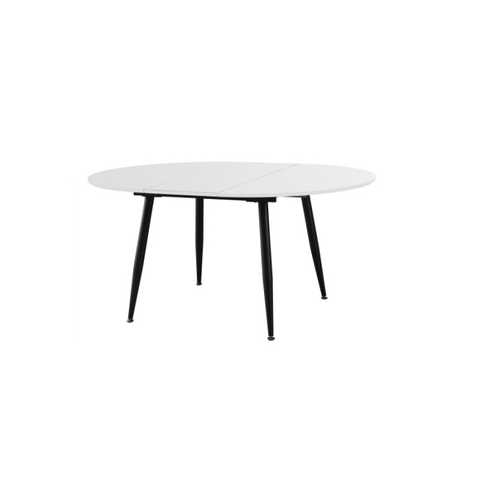 Tavolo allungabile da pranzo Cordelia bianco 120x120x75 cm