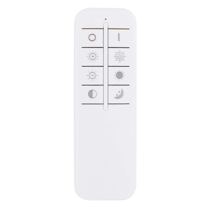 Telecomando bianco per lampade Sospensioni con funzione dimmer e diverse modalità.