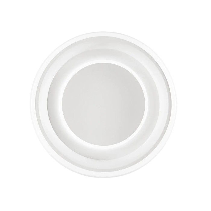Plafoniera LED t.b.t. bianca, forma rotonda.