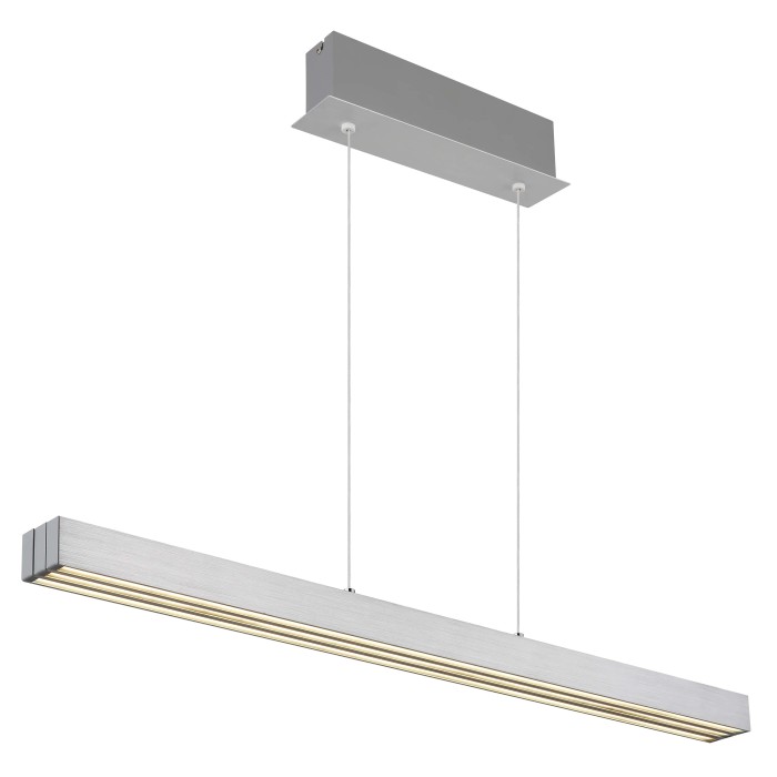 Moderna lampada a sospensione t.b.t. in argento per un'illuminazione elegante della stanza.