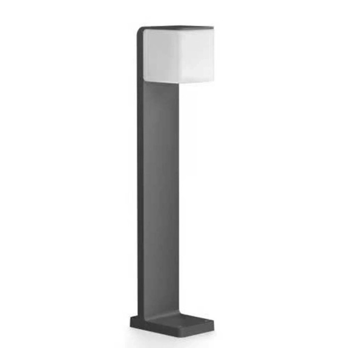 Lampada da giardino a LED Steinel GL 80 antracite, segnapasso con testa quadrata.