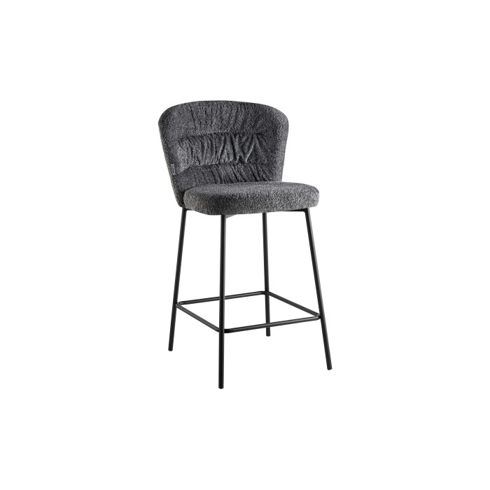 Sgabello Cami 101x55x60 cm Grigio 2 pz