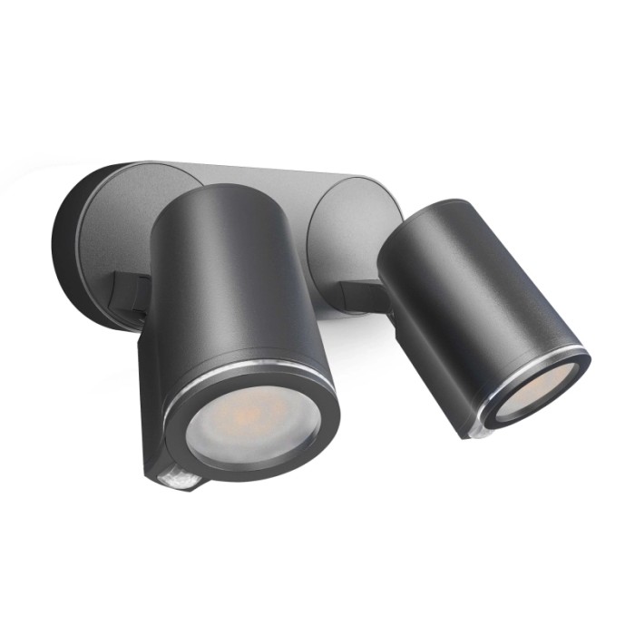 Faretto LED 2 luci da parete Bluetooth App SteinelConnect 3000K 512 lm 7,3W