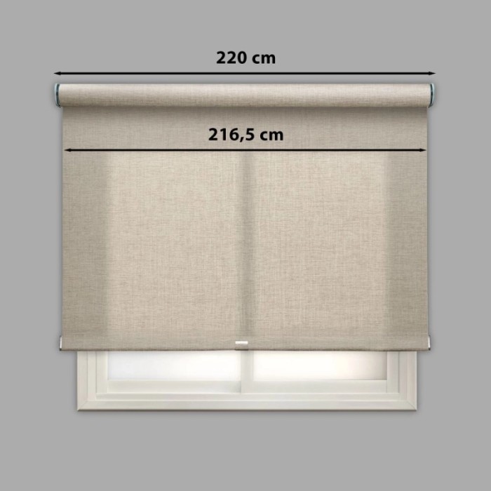 Tenda a rullo Berlin filtrante 220x250 cm beige