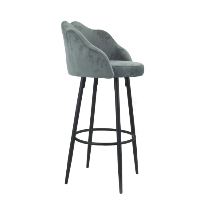 Sgabello Orel 100x54x55 cm Grigio 4 pz