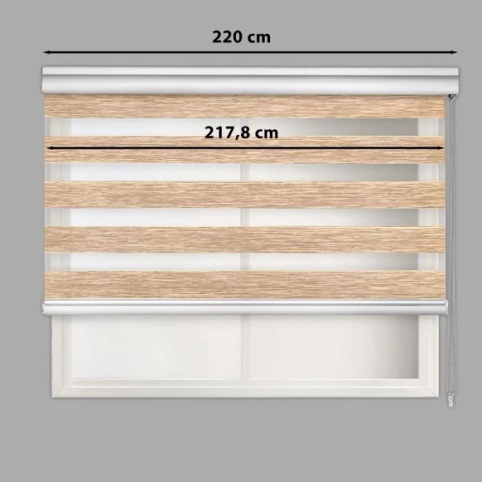 Tenda a rullo top Night & Day 220x250 cm marrone