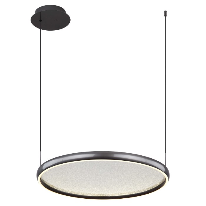 Moderna lampada a sospensione rotonda t.b.t. per interni.