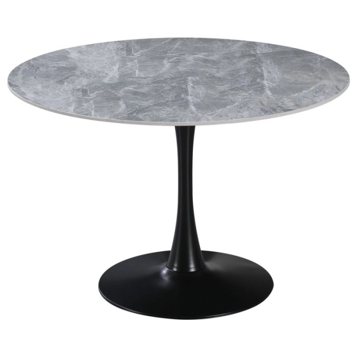 Tavolo con top in ceramica Parker Grigio