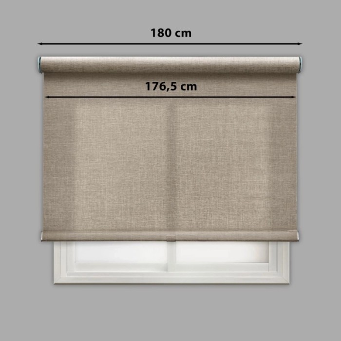 Tenda a rullo Berlin filtrante 180x250 cm marrone
