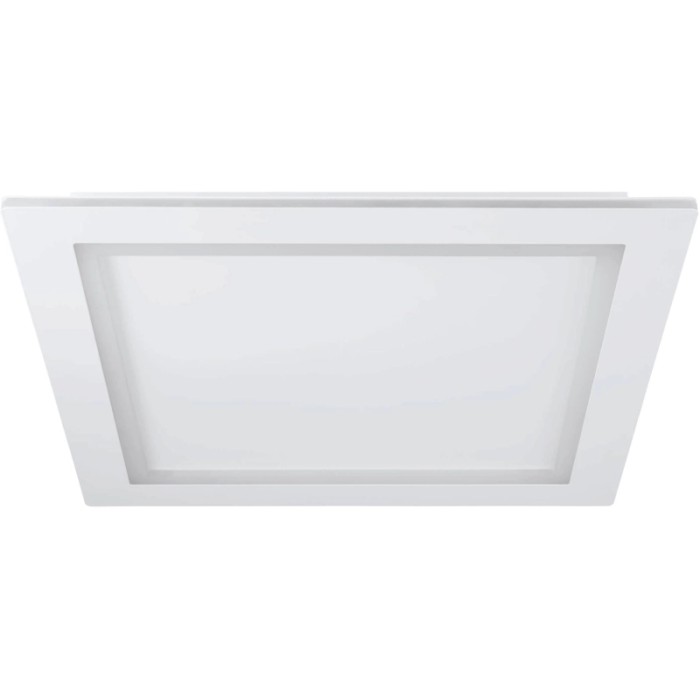 Plafoniera LED quadrata bianca Eglo Connect Padrogiano-Z, 59,5x59,5 cm.