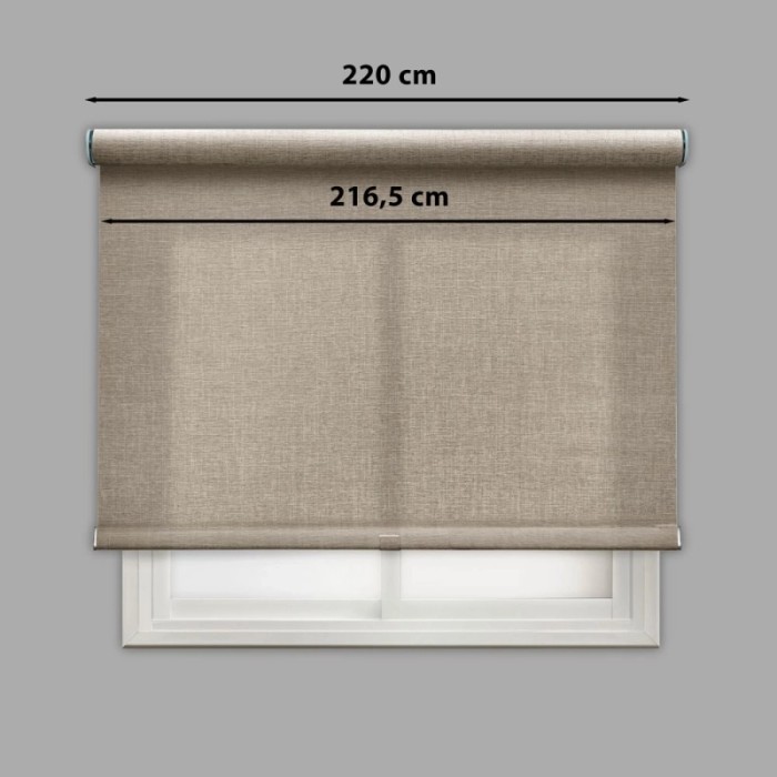 Tenda a rullo Berlin filtrante 220x250 cm marrone