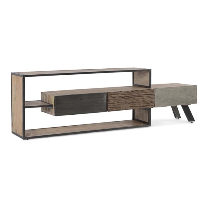 Mobile TV Manchester 195x38xh60 cm nero