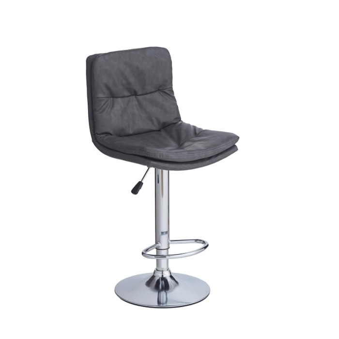 Sgabello estensibile Paco 45x36x60/80 cm Grigio 4 pz