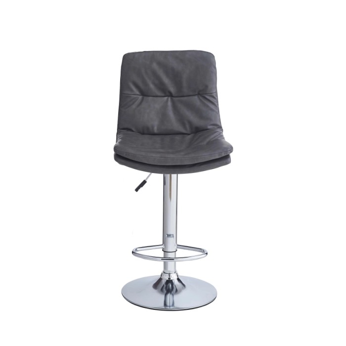 Sgabello estensibile Paco 45x36x60/80 cm Grigio 4 pz