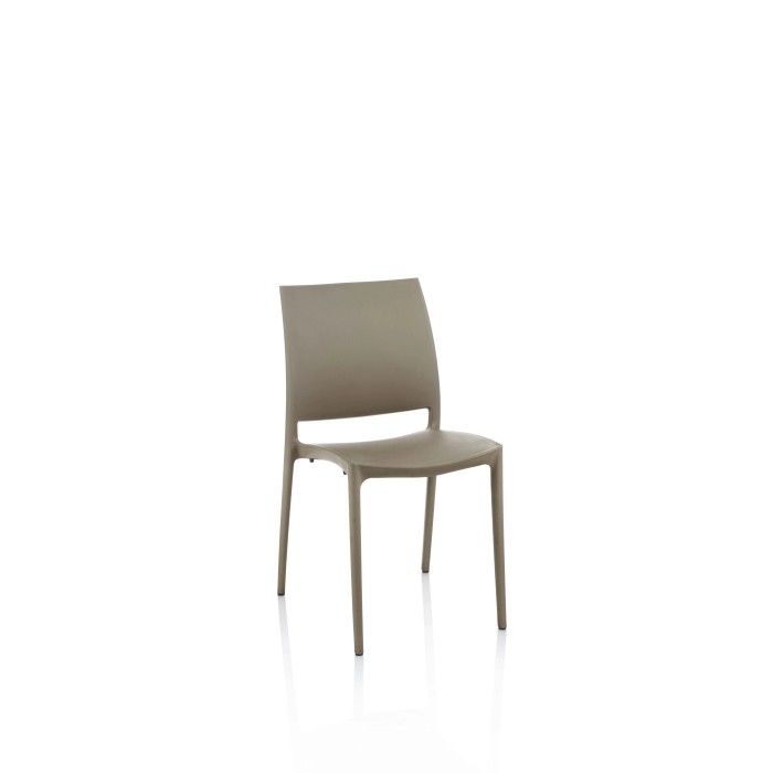 Sedia Curtis 46x54x85 cm tortora 4 pz