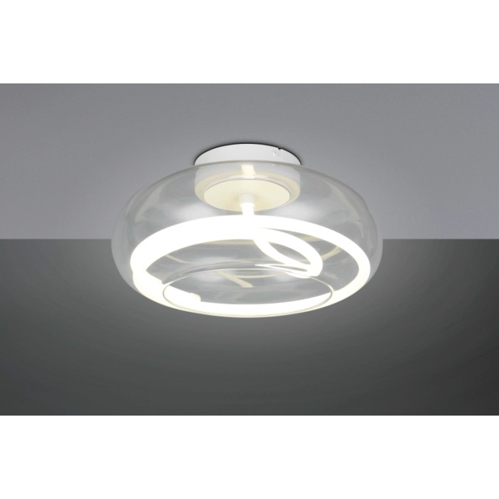 Plafoniera LED Tarsia 3500lm 4000K Ø40cm bianco opaco