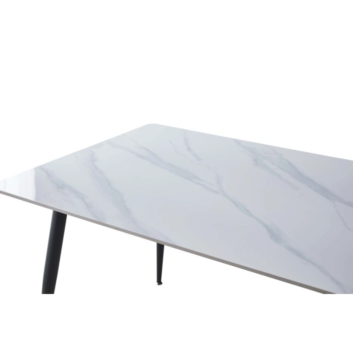 Tavolo da pranzo Mila bianco 140x80x75 cm