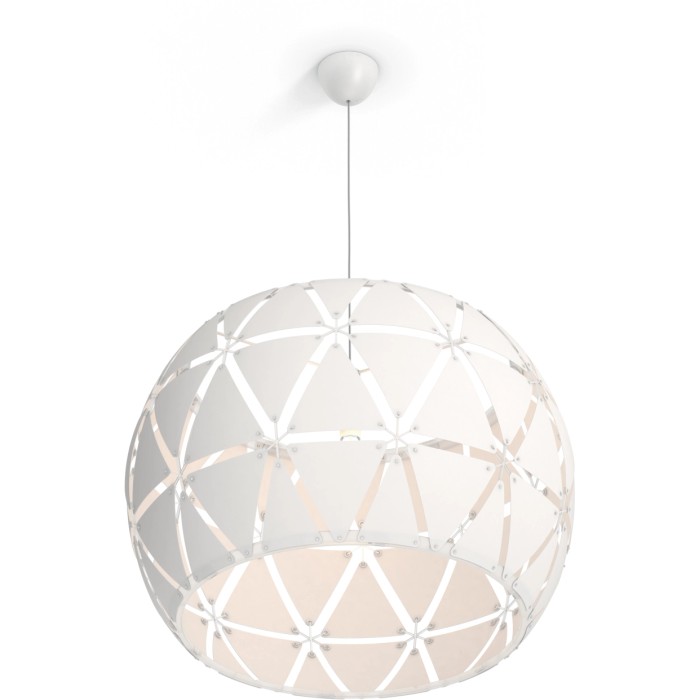 Lampada a sospensione bianca Philips Sandalwood, Ø 80cm, design moderno per interni.