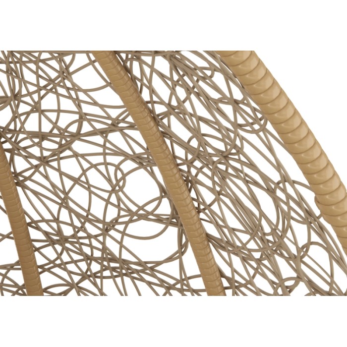 Dettaglio: Intreccio della sedia sospesa Shorea Nature in beige.