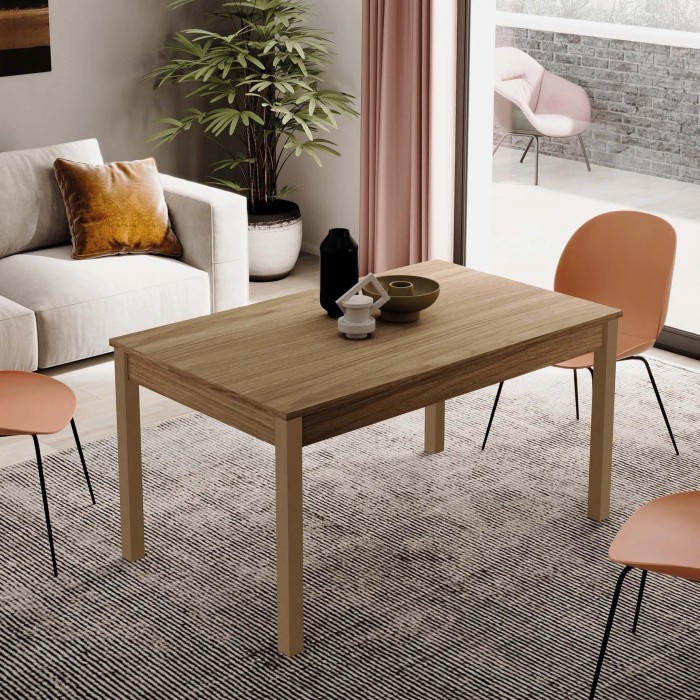 Tavolo allungabile da pranzo Firenze noce 120x80x77 cm