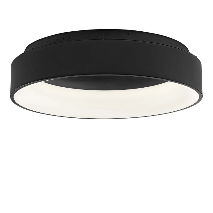 Plafoniera LED Noah 8000lm 60W CCT IP44 60x60x13 cm nera