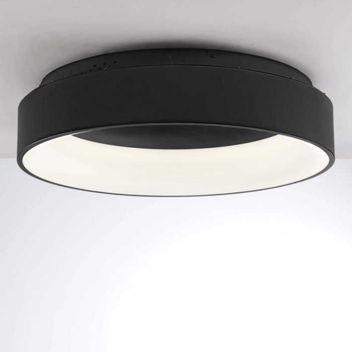 Plafoniera LED Noah 8000lm 60W CCT IP44 60x60x13 cm nera