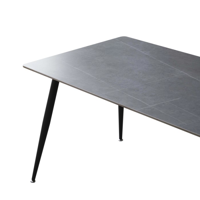 Tavolo da pranzo Mila cemento 160x90x75 cm