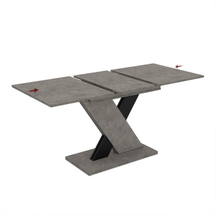Tavolo allungabile da pranzo AXI nero 120x75x76 cm