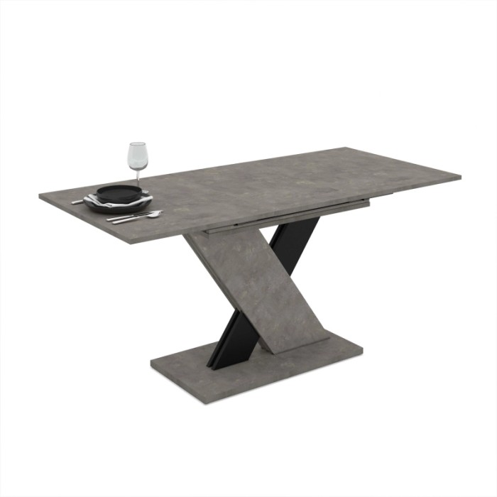 Tavolo allungabile da pranzo AXI nero 120x75x76 cm