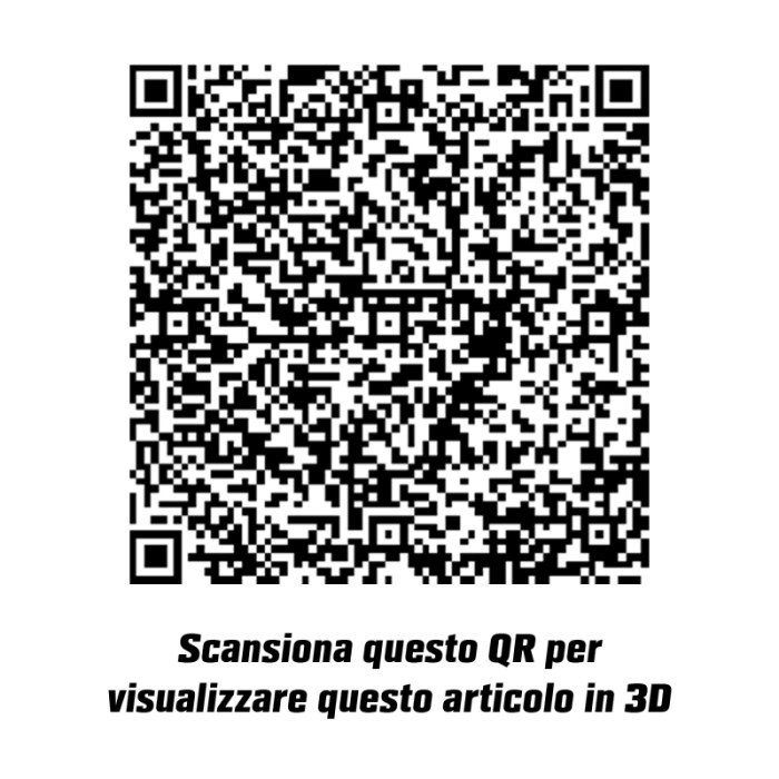 Codice QR da scansionare per la visualizzazione 3D della scarpiera t.b.t.