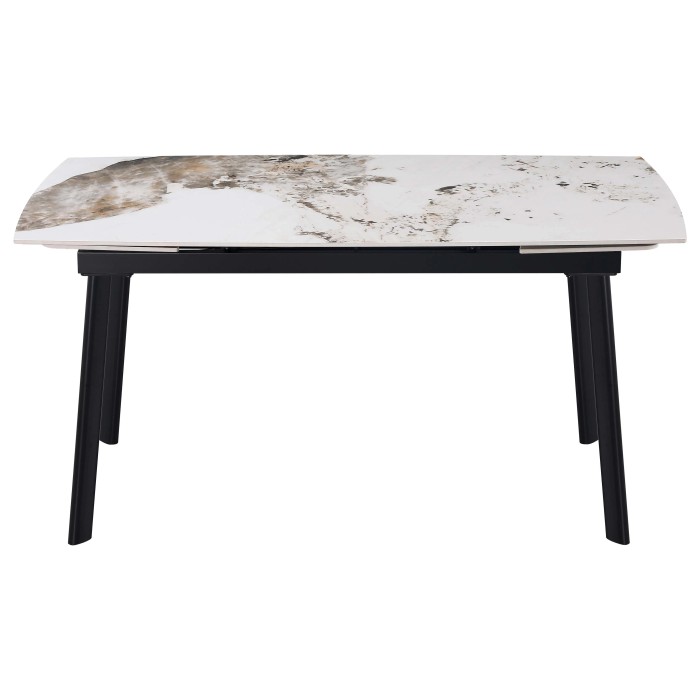 Tavolo allungabile da pranzo Quincy top ceramica marmo 150/210x85x75 cm