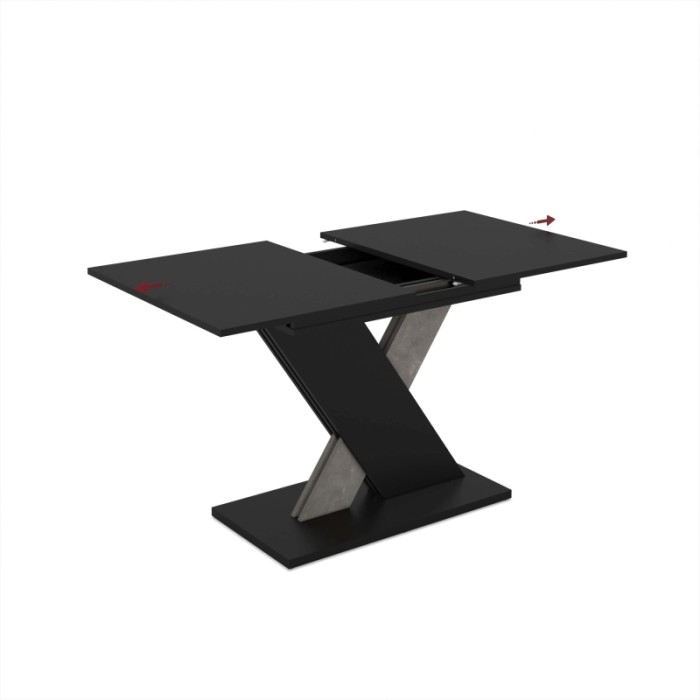 Tavolo allungabile da pranzo AXI cemento 120x75x76 cm