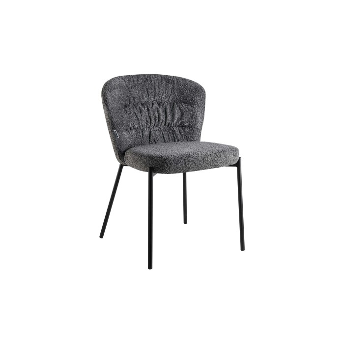 Sedia Cami 78x55x60 cm Grigio 4 pz