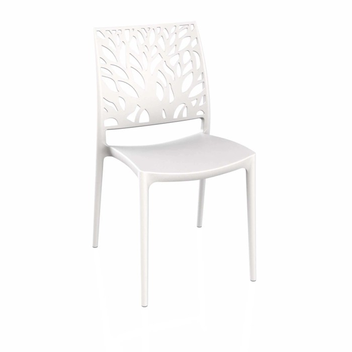 Sedia Tree 45x54x85 cm Bianco 4 pz