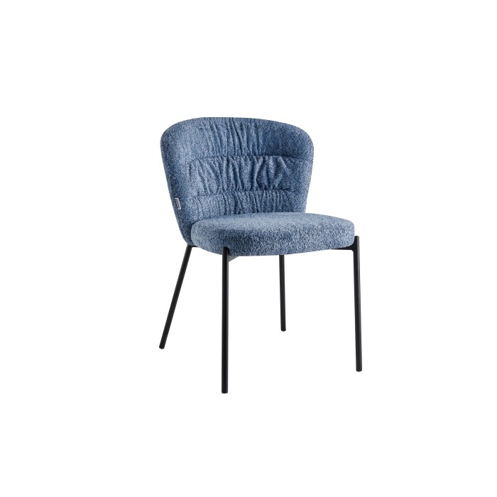 Sedia Cami 78x55x60 cm Azzurro polvere 4 pz