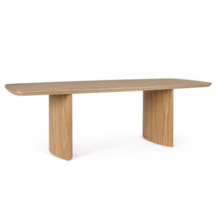 Tavolo ovale Odelia 240x100xh75 cm legno naturale