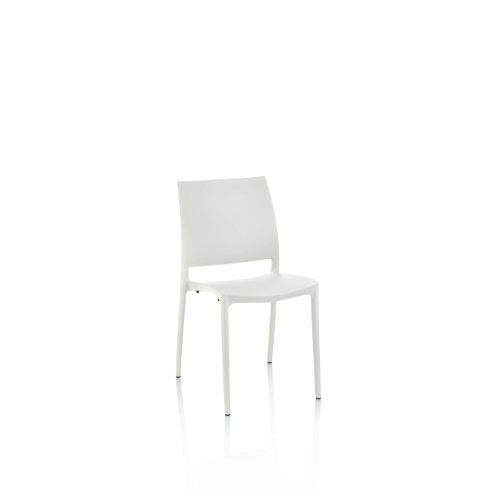 Sedia Curtis 46x54x85 cm bianco 4 pz