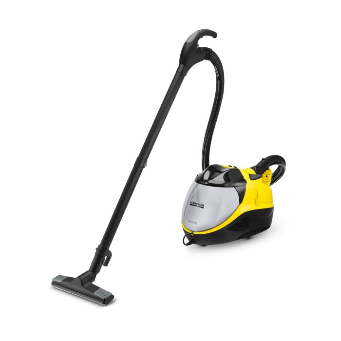 Kärcher SV7 aspirapolvere a vapore: pulitore a vapore 3 in 1 per aspirare, lavare e asciugare in giallo/nero.