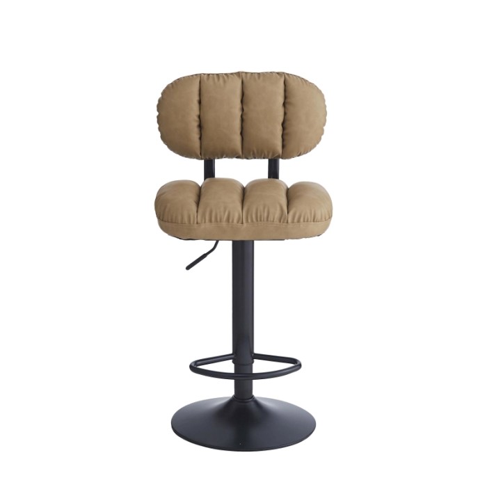 Sgabello estensibile Tati 43x40x61/81 cm Cammello 4 pz