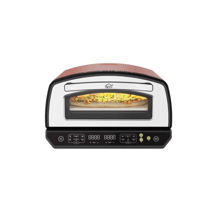 Forno elettrico per pizze DCG Ø 33 cm 2200 W 27,6x49,5 cm
