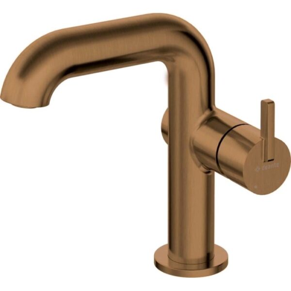 Miscelatore lavabo Limonar con bocca rettangolare bronzo spazzolato
