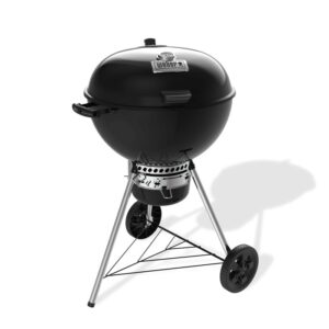 Barbecue a carbone Weber Master-Touch Premium E-5770 nero con termometro sul coperchio e ruote.